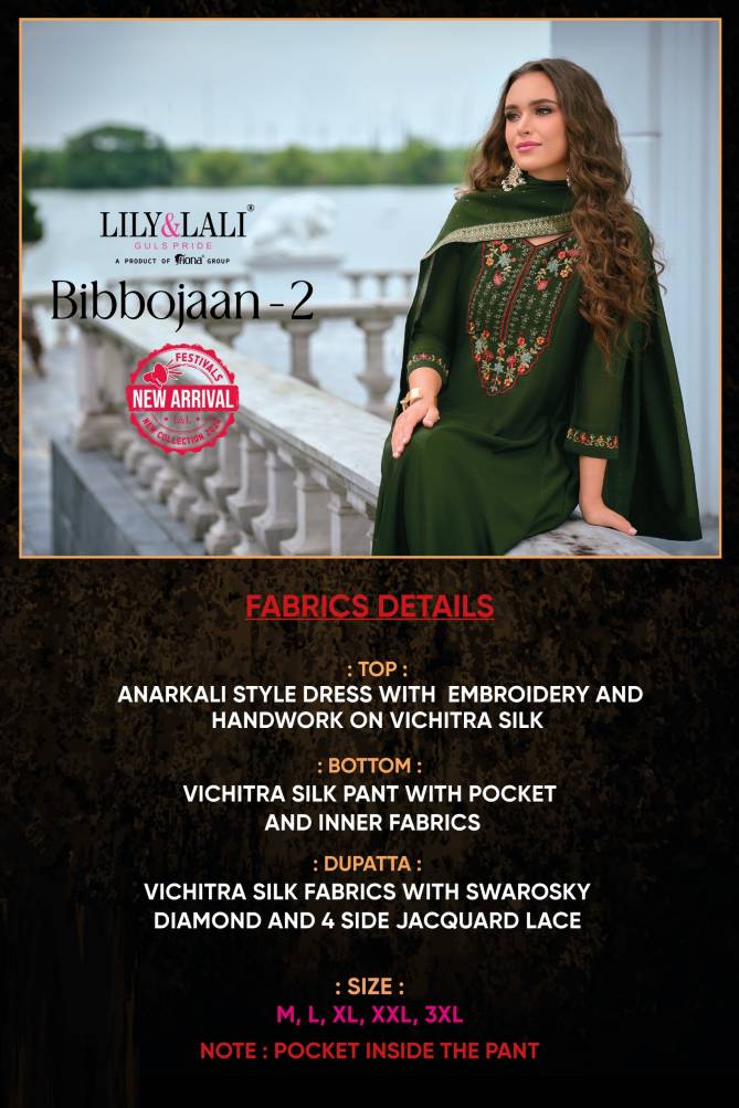 Bibbojaan Vol 2 By Lily And Lali Anarkali Kurti With Bottom Dupatta Wholesale Online
